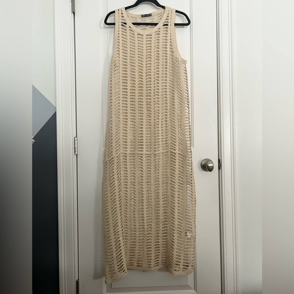 Zara Crochet Knit Swim Cover Up - Picture 4 of 8